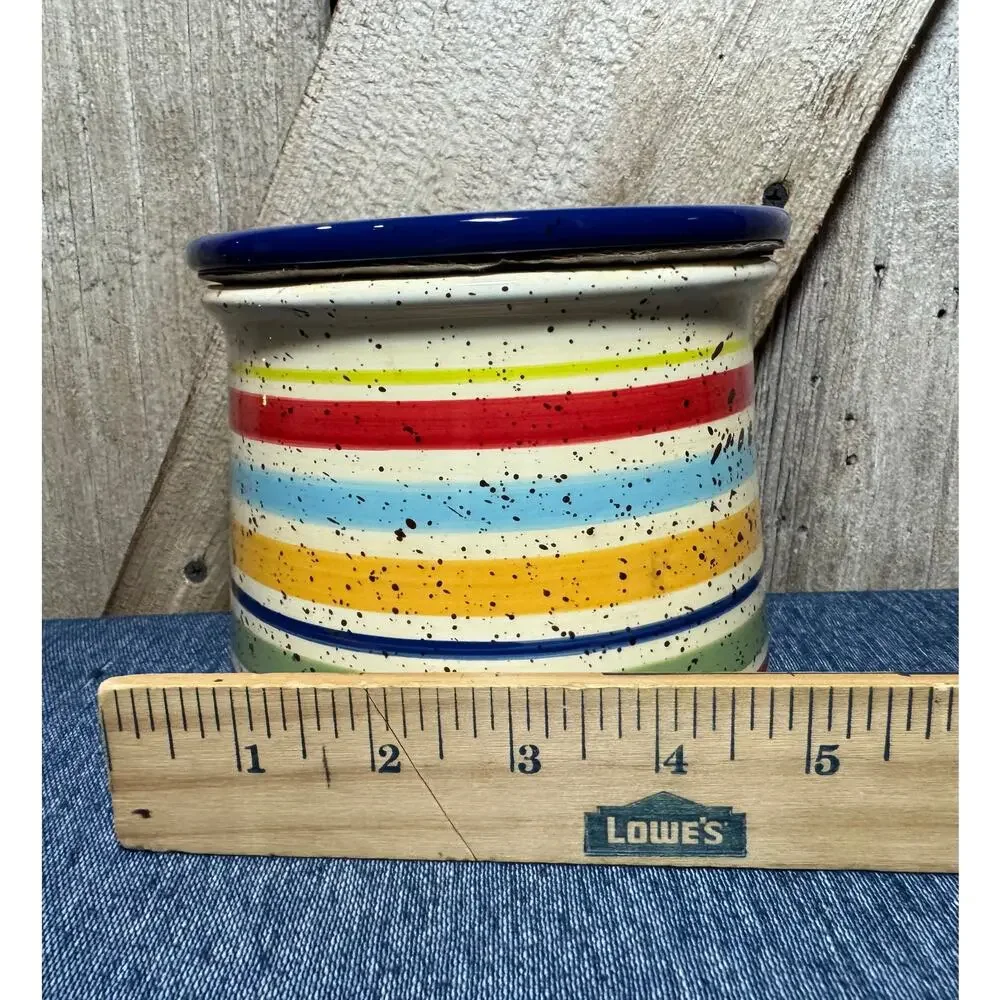 Pfaltzgraff Sedona Dip Server Cooler Warmer Server Set Southwestern Colors 4.5